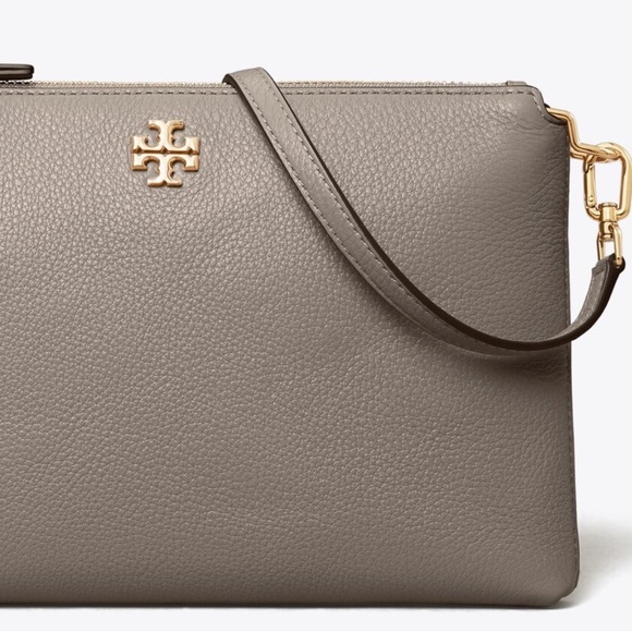 Tory Burch MERCER PEBBLED ZIP CROSSBODY Bag - Picture 6 of 11